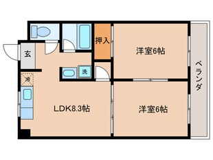 エクセル新十条の物件間取画像